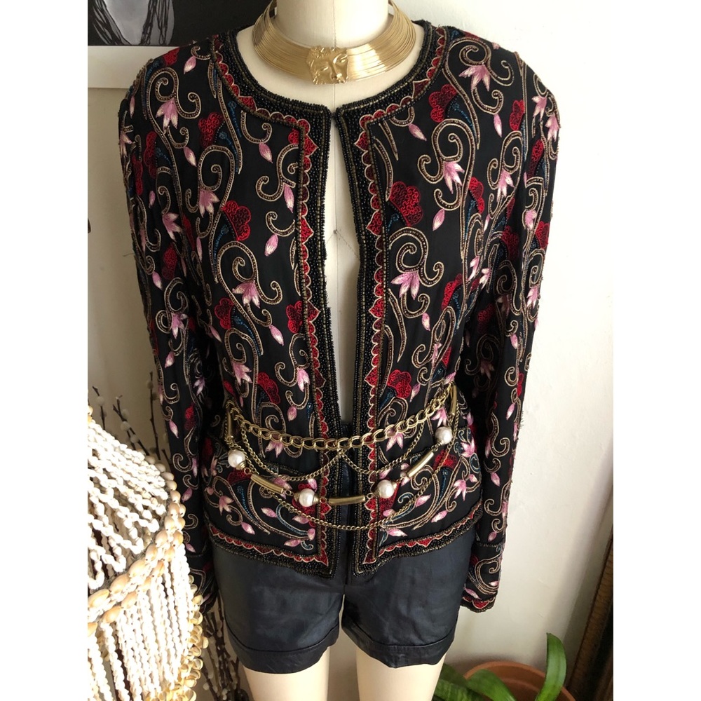 Vintage Papell Boutique Embellished beaded jacket - Picture 12 of 12